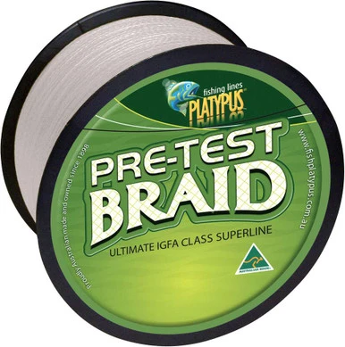 Platypus Pre-test Braid - Natural White - 8 Kg X 300 Yd 3 Platypus Pre-test Braid - Natural White - 8 Kg X 300 Yd