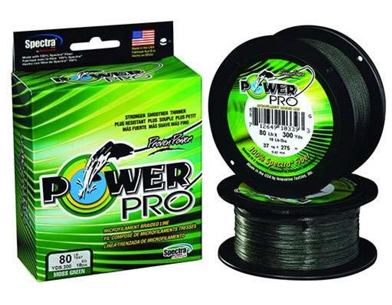 Power Pro PowerPro Braided Spectra Fiber Fishing Line Moss Green 500 Yds. 3 Power Pro PowerPro Braided Spectra Fiber Fishing Line Moss Green 500 Yds.