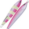 Sea Falcon Z Slide Jig - 120g - Pink Zebra Stripe Glow -Quality Fishing Supplies Store sea falcon sf021 120 062 z slide jig 58275.1651410749.386.513