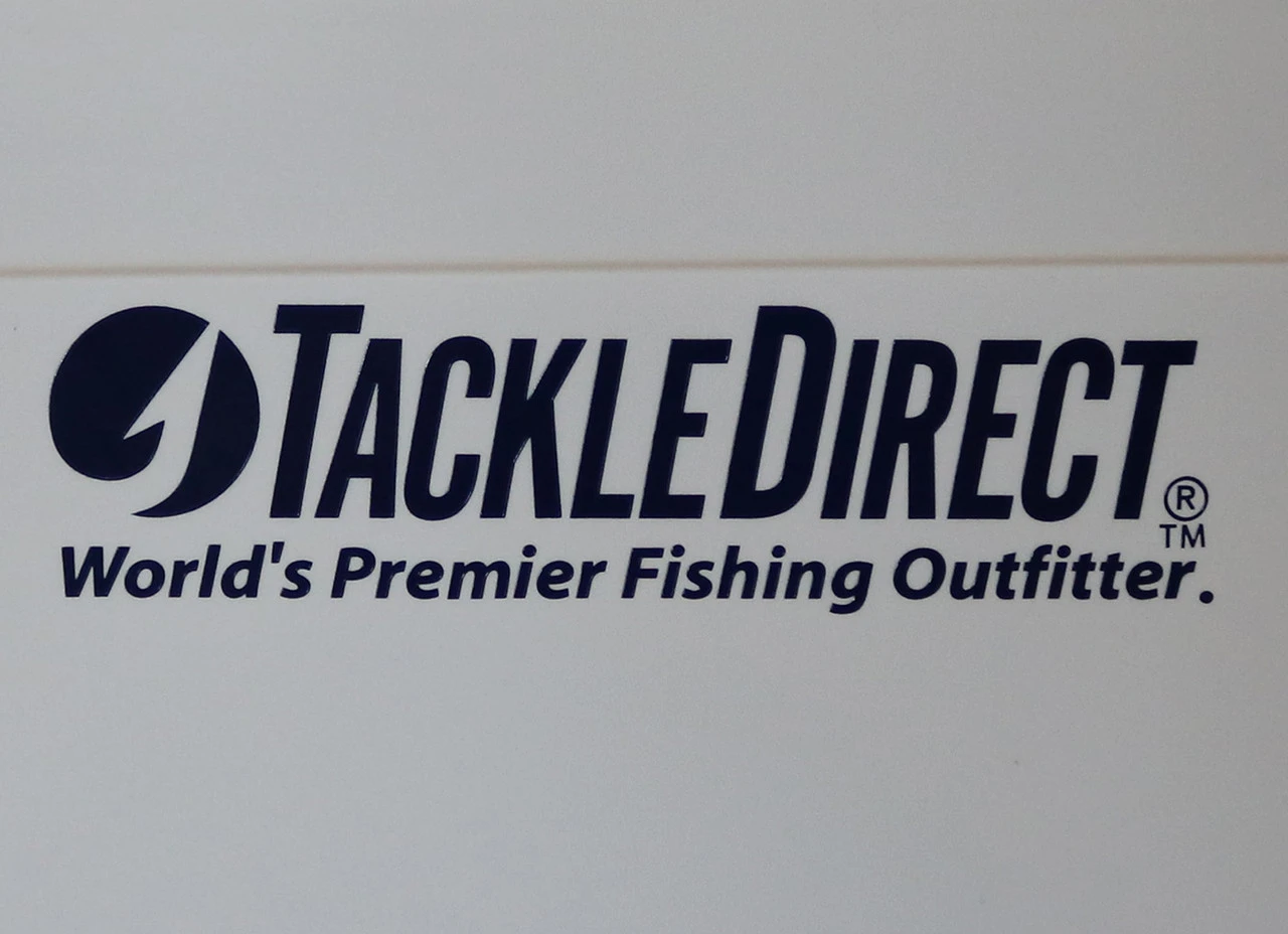 TackleDirect Die Cut Vinyl Logo Decal - 10" - Navy 3 TackleDirect Die Cut Vinyl Logo Decal - 10" - Navy