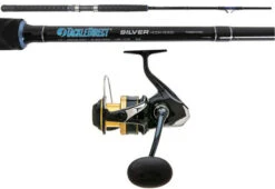 TackleDirect SPSW6000HGA/TDSBS701MH Silver Hook Boat Spinning Combo